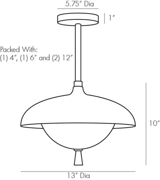 Arteriors Stanwick Aged Iron Outdoor Pendant - Image 10