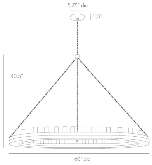 Arteriors Geoffrey Gray Large Chandelier - Image 10