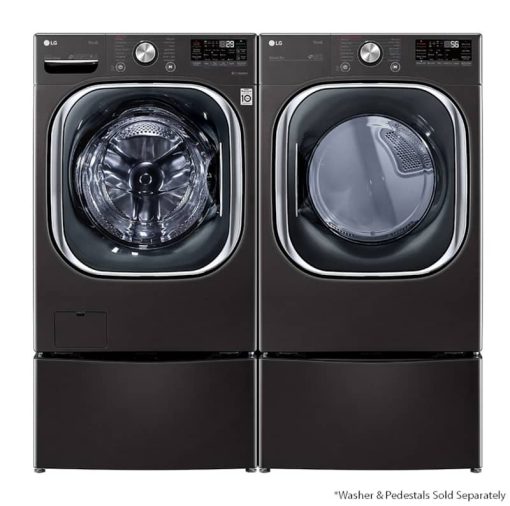 LG 7.4 Cu. Ft. Black Steel Smart Wi-Fi Enabled Electric Dryer With TurboSteam & Built-In Intelligence - Image 10