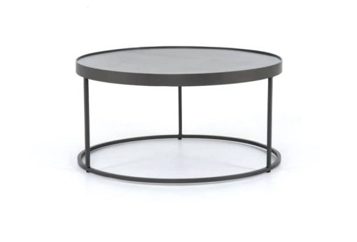 Four Hands Rockwell Evelyn Gunmetal Round Nesting Coffee Table - Image 7