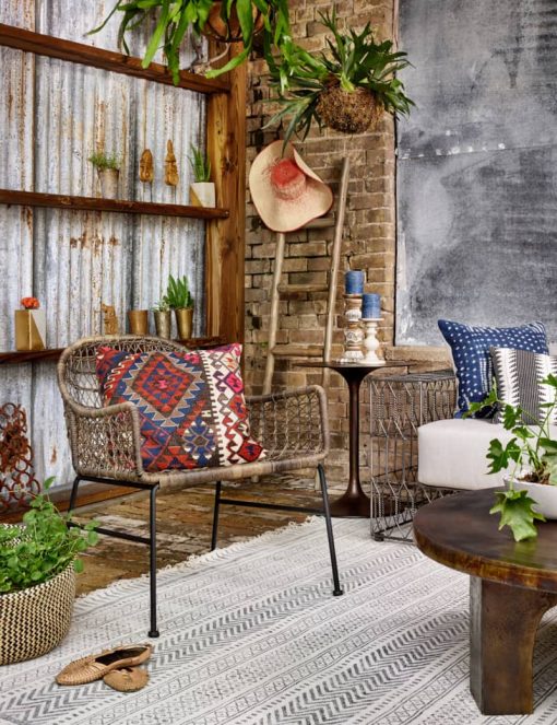 Four Hands Grass Roots Collection Bandera Outdoor Woven Club Chair - Image 10