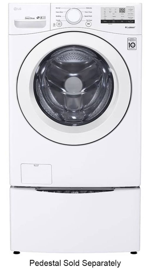LG 4.5 Cu. Ft. White Ultra Large Front Load Washer - Image 10