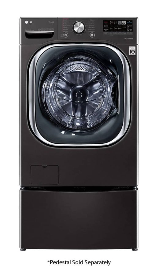 LG 5 Cu. Ft. Black Steel Smart Wi-Fi Enabled Front Load Washer With TurboWash 360 & Built-In Intelligence - Image 9