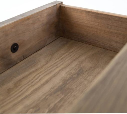 Four Hands Hughes Collection Greyed Oak Sampson Desk - Image 10
