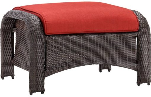 Hanover Strathmere 6-Piece Outdoor Lounge Patio Set In Crimson Red - Image 5