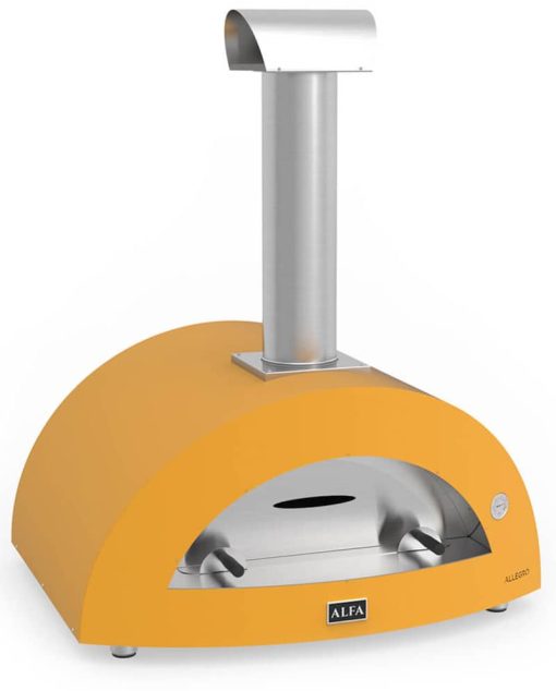 Alfa Allegro Yellow Wood-Fired Countertop Outdoor Pizza Oven - Image 2