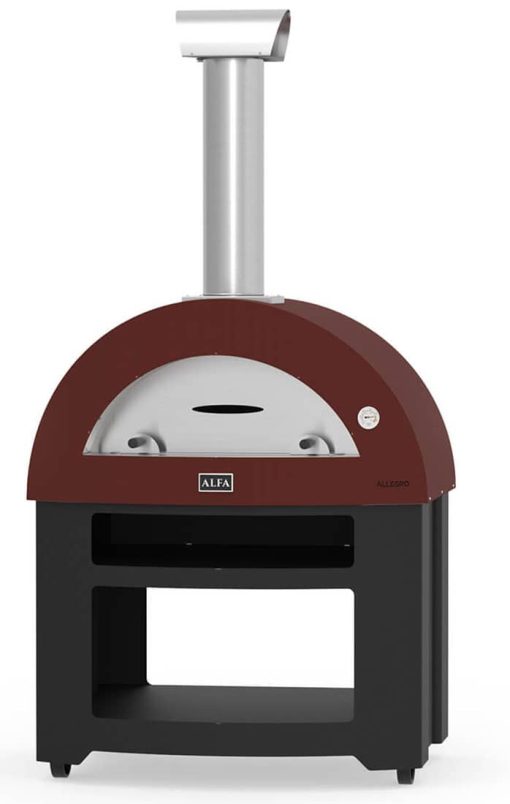 Alfa Allegro Antique Red Wood-Fired Freestanding Outdoor Pizza Oven