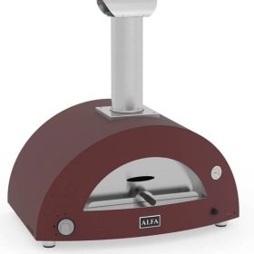Alfa Brio Antique Red Liquid Propane Countertop Outdoor Pizza Oven - Image 3
