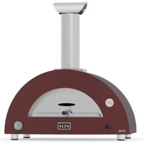 Alfa Brio Antique Red Liquid Propane Countertop Outdoor Pizza Oven - Image 2