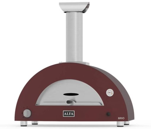 Alfa Brio Antique Red Liquid Propane Countertop Outdoor Pizza Oven - Image 2