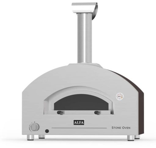 Alfa Copper Medium 27" Natural Gas Stone Pizza Oven - Image 3