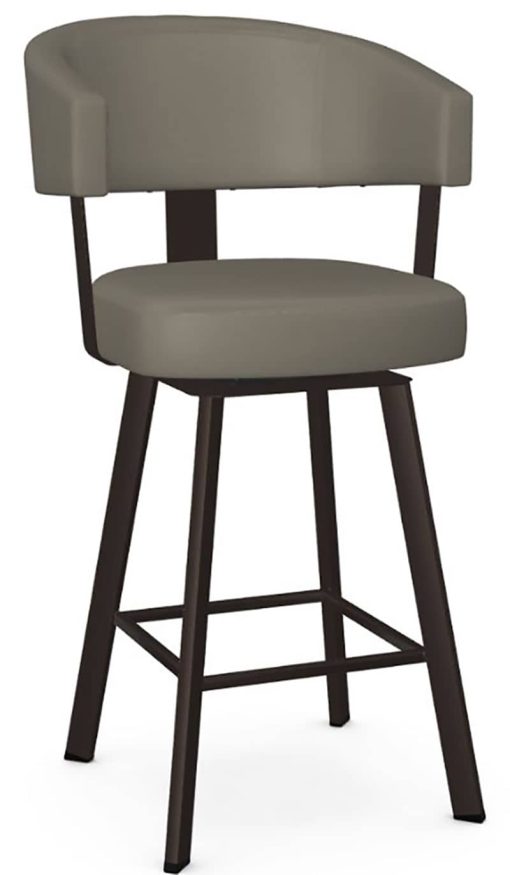 Amisco Grissom Stratus/Cobrizo Swivel Counter Stool