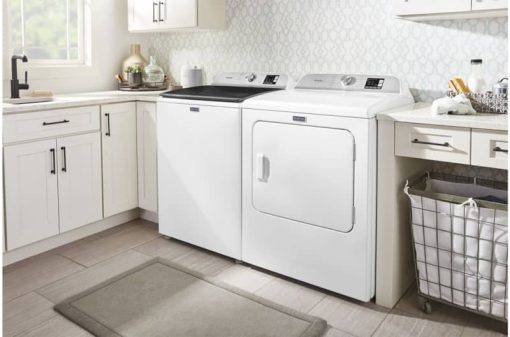 Maytag 7 Cu. Ft. White Electric Dryer With Moisture Sensing - Image 7