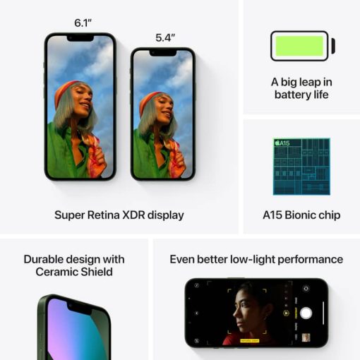 Apple 128GB Green iPhone 13 mini Cellular Phone - Image 6