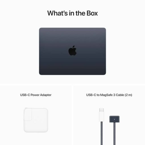 Apple MacBook Air 13.6" Midnight Notebook Apple M2 Chip 8GB Unified RAM 256GB SSD (Mid 2022) - Image 11