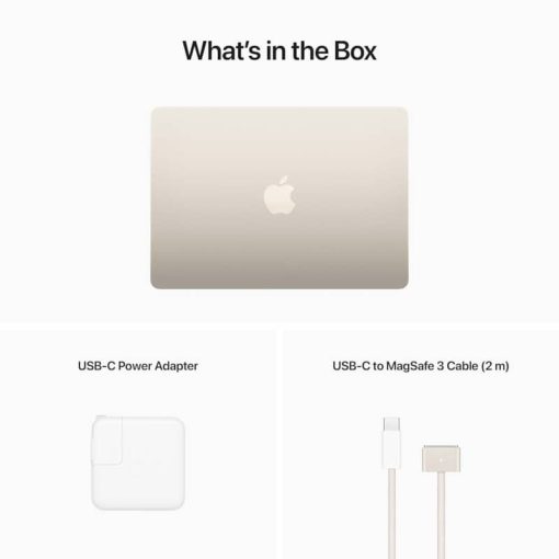 Apple MacBook Air 13.6" Starlight Notebook Apple M2 Chip 8GB Unified RAM 256GB SSD (Mid 2022) - Image 11