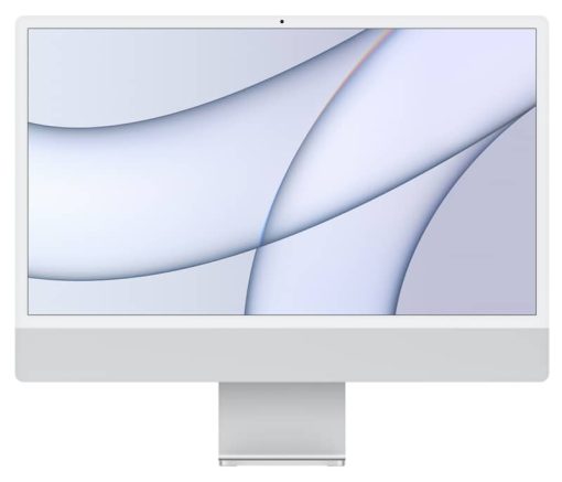 Apple Silver 24" iMac M1 8-Core 8GB RAM 256GB SSD, 7-Core GPU Retina 4.5K Desktop Computer (2021)