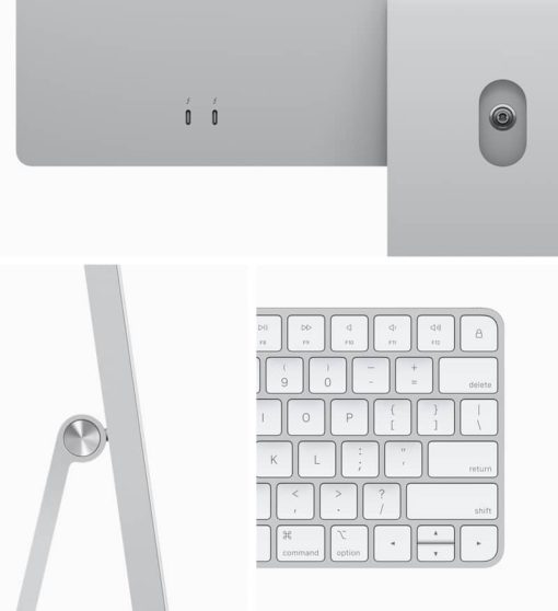 Apple Silver 24" iMac M1 8-Core 8GB RAM 256GB SSD, 7-Core GPU Retina 4.5K Desktop Computer (2021) - Image 4