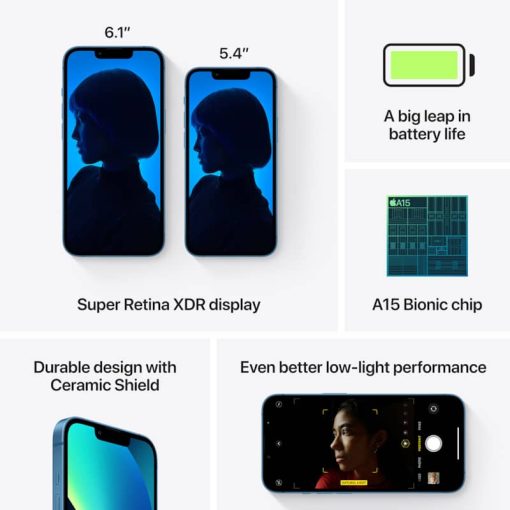 Apple 256GB Blue iPhone 13 mini Cellular Phone - Image 7
