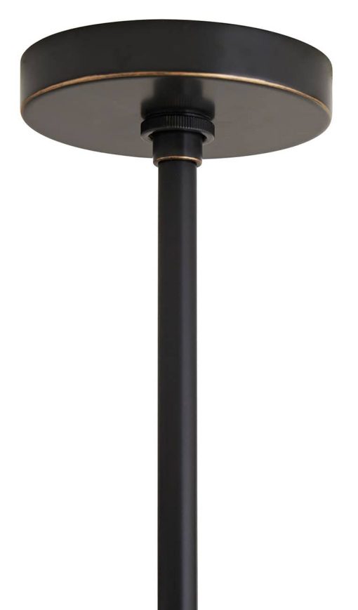 Arteriors Heloise Bronze Steel White Linen Pendant - Image 6