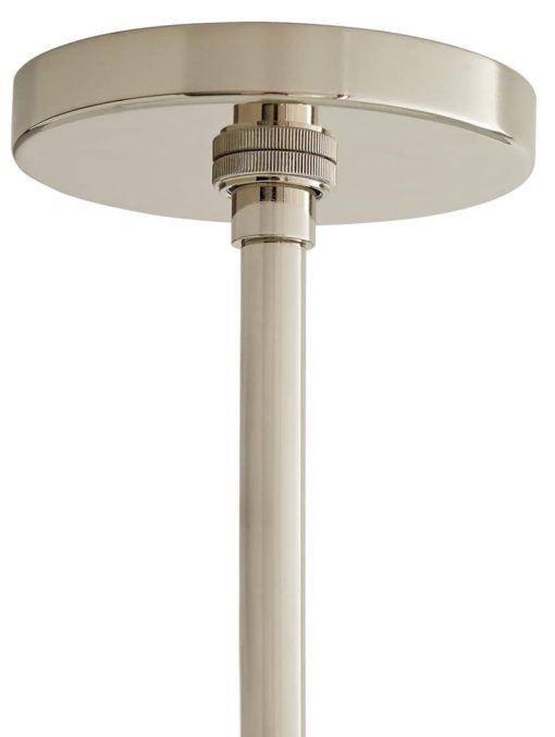 Arteriors Tarbell Polished Nickel Semi-Flush Pendant - Image 4