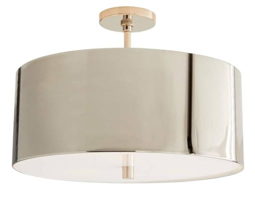 Arteriors Tarbell Polished Nickel Semi-Flush Pendant - Image 2