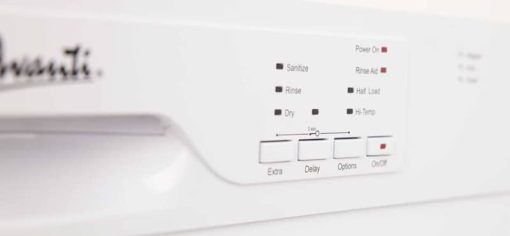 Avanti ADA 18" White Built-In Dishwasher - Image 4