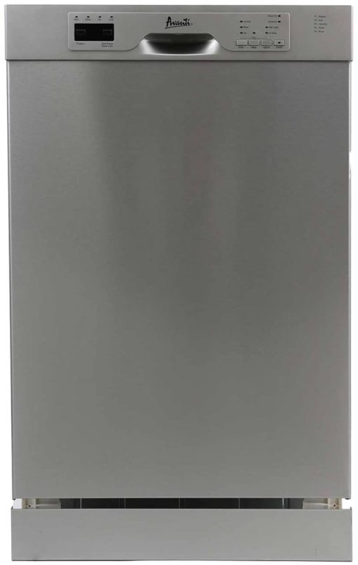 Avanti ADA 18" Stainless Steel Built-In Dishwasher