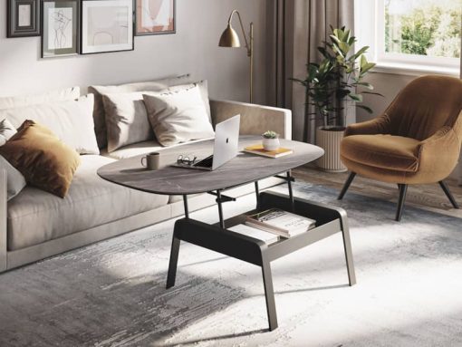 BDI Cloud 9 Alto Grey Lift Top Coffee Table - Image 8