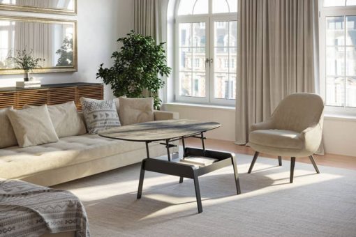 BDI Cloud 9 Alto Grey Lift Top Coffee Table - Image 11