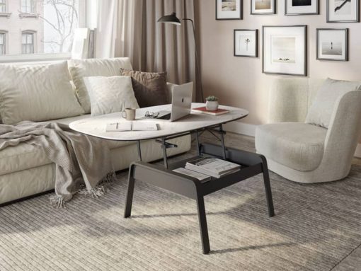 BDI Cloud 9 Cirrus White Lift Top Coffee Table - Image 3