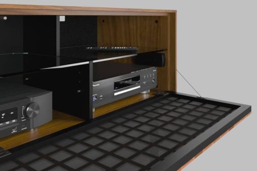 BDI Interval Natural Walnut 66" Media & Storage Cabinet - Image 11