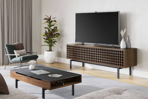 BDI Interval Natural Walnut 78" Media & Storage Cabinet - Image 2