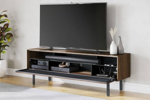 BDI Interval Natural Walnut 78" Media & Storage Cabinet - Image 3