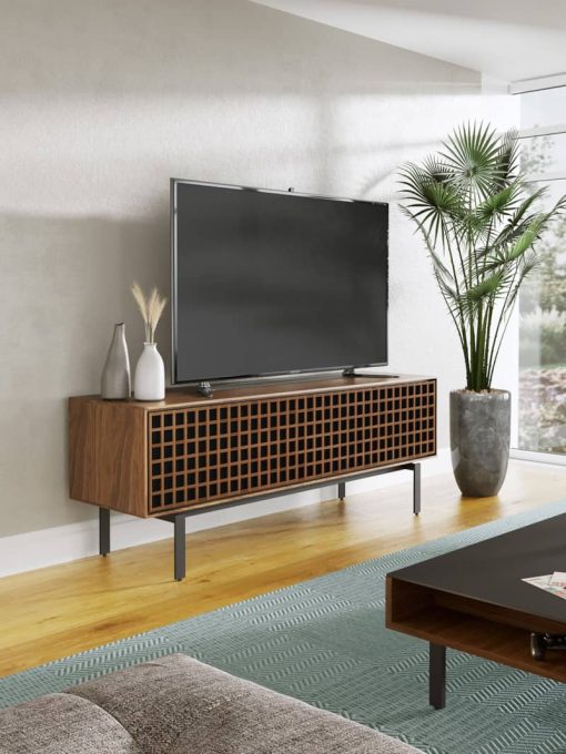 BDI Interval Natural Walnut 78" Media & Storage Cabinet - Image 5