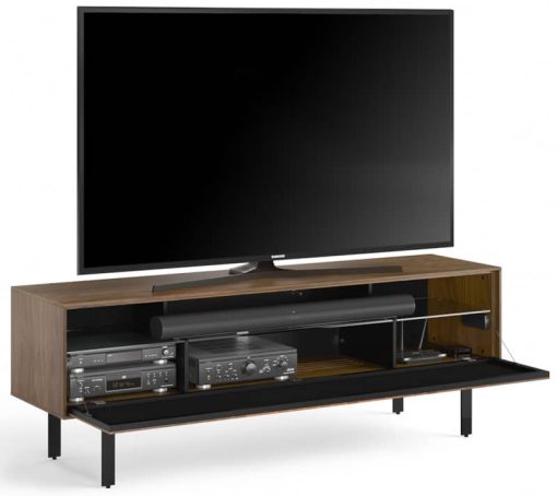 BDI Interval Natural Walnut 78" Media & Storage Cabinet - Image 11