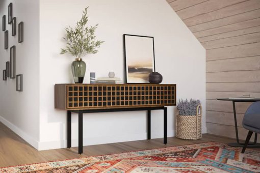 BDI Interval Natural Walnut 61" Media & Storage Console - Image 2