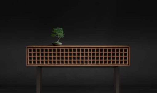 BDI Interval Natural Walnut 61" Media & Storage Console - Image 4