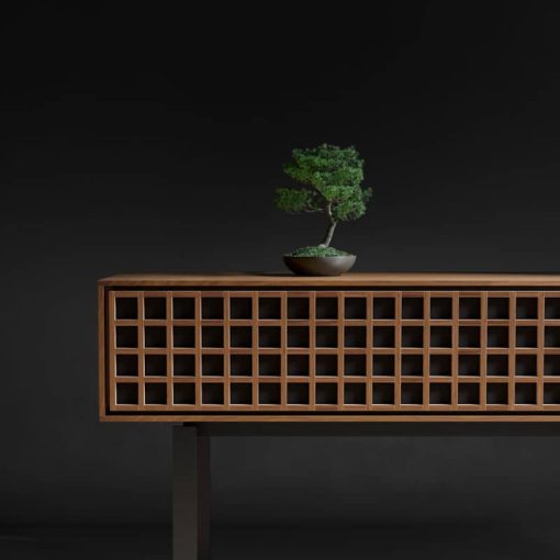 BDI Interval Natural Walnut 61" Media & Storage Console - Image 5