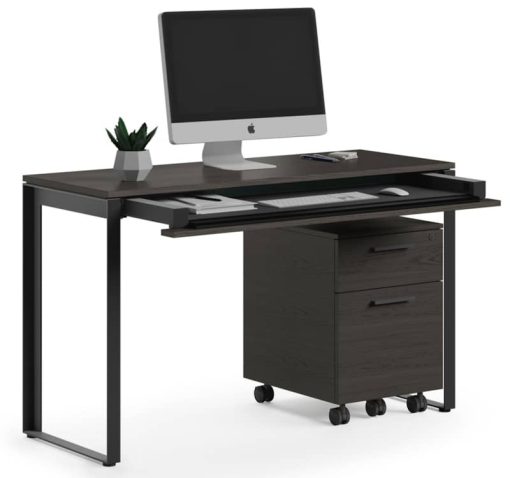 BDI Linea Charcoal Stained Ash Console Desk - Image 5