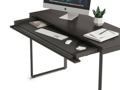 BDI Linea Charcoal Stained Ash Console Desk - Image 6