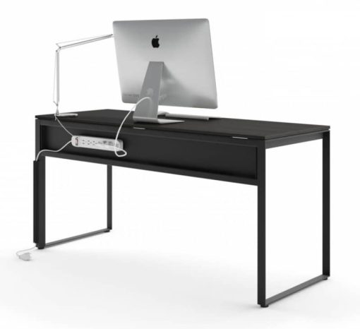 BDI Linea Charcoal Stained Ash Work Desk - Image 6