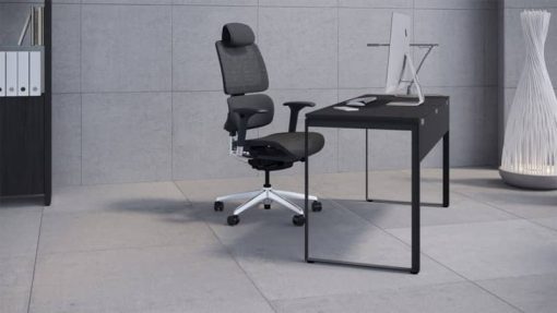 BDI Linea Charcoal Stained Ash Work Desk - Image 2