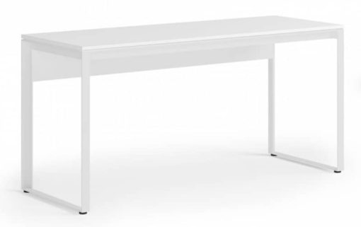 BDI Linea Satin White Work Desk