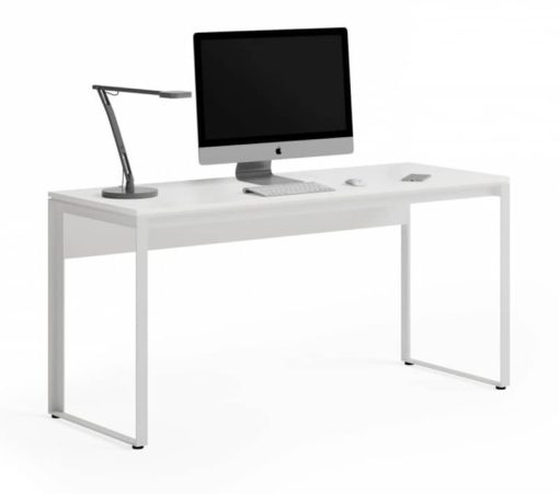 BDI Linea Satin White Work Desk - Image 5