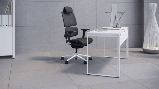 BDI Linea Satin White Work Desk - Image 2