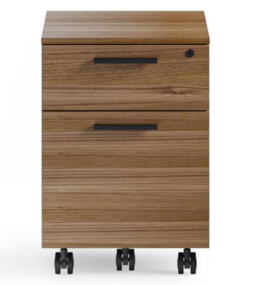 BDI Linea Natural Walnut Mobile File Pedestal - Image 3