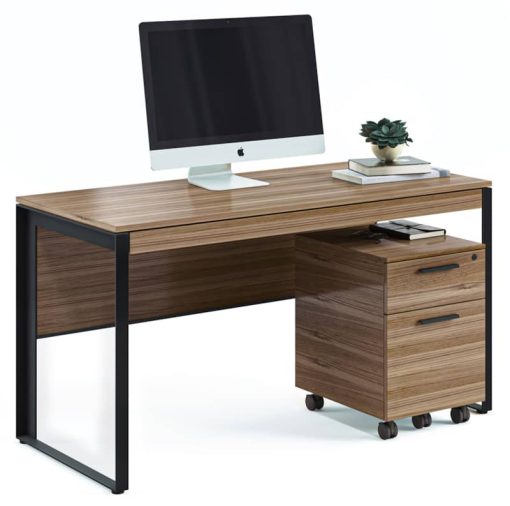 BDI Linea Natural Walnut Office Desk - Image 5