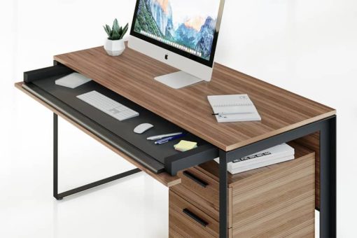 BDI Linea Natural Walnut Office Desk - Image 6