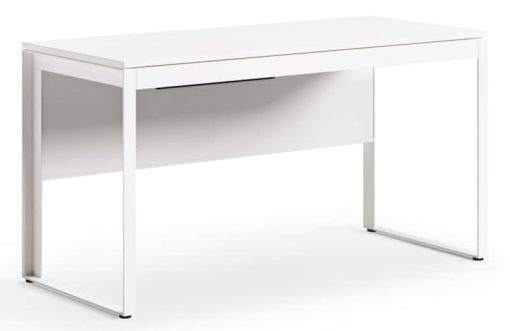 BDI Linea Satin White Office Desk